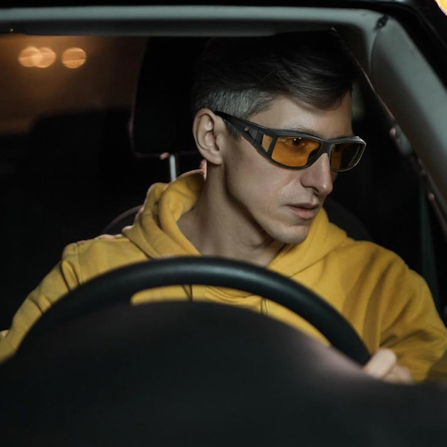 Polarized Night-Vision Driving Glasses | Anti-Glare for Night
